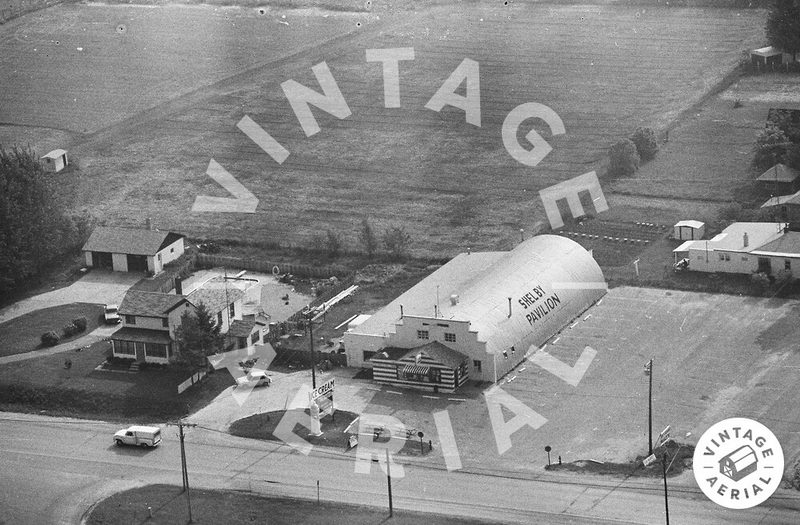 Shelby Pavilion - VINTAGE AERIAL (newer photo)